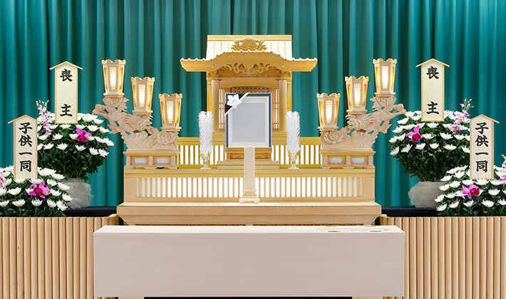安心プラン20 白木オリジナル祭壇 イメージ